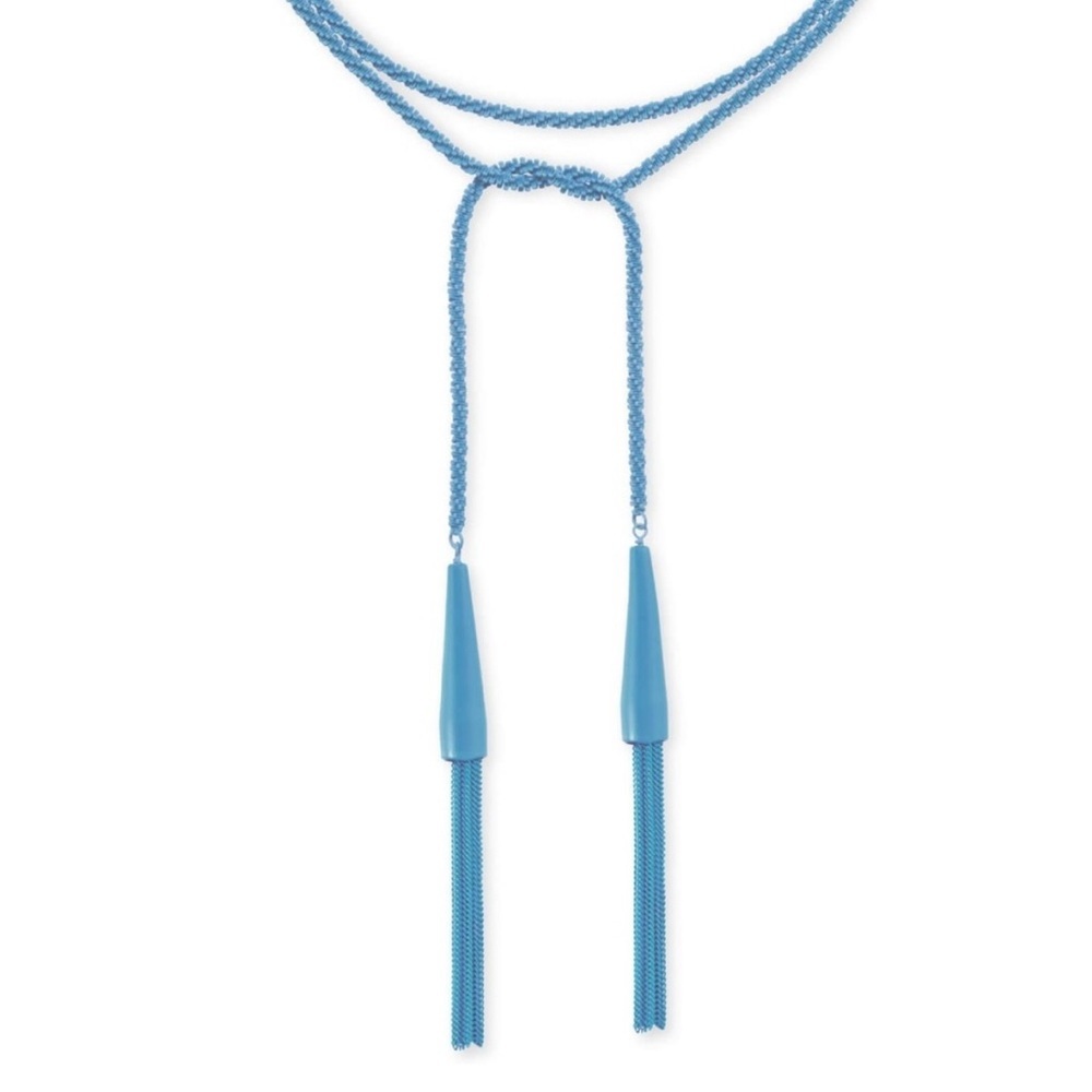Kendra Scott Phara Tassel Necklace in Matte Periwinkle